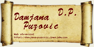 Damjana Puzović vizit kartica